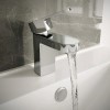 Chrome Bath and Basin Tap Set - Como