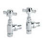 GRADE A1 - Deluxe Traditional Angled Chrome Radiator Valves