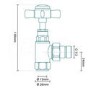 GRADE A1 - Deluxe Traditional Angled Chrome Radiator Valves