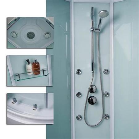 GRADE A1 - Aqualine Shower Cabin - Part 5 - Back Panel