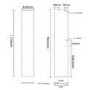 GRADE A1 - Aqualine Shower Cabin - Part 5 - Back Panel