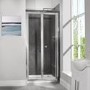 GRADE A1 - 800mm Bi-Fold Shower Door 6mm Glass - Aquafloe