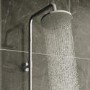 Chrome Thermostatic Mixer Shower with Round Overhead & Pencil Handset - Vira