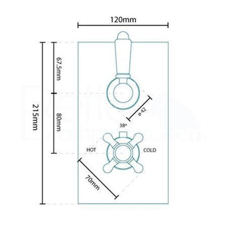 GRADE A1 - Traditional Concealed Dual Control Shower Valve