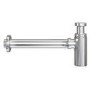 Chrome Round Basin Bottle Trap - Mimimalist