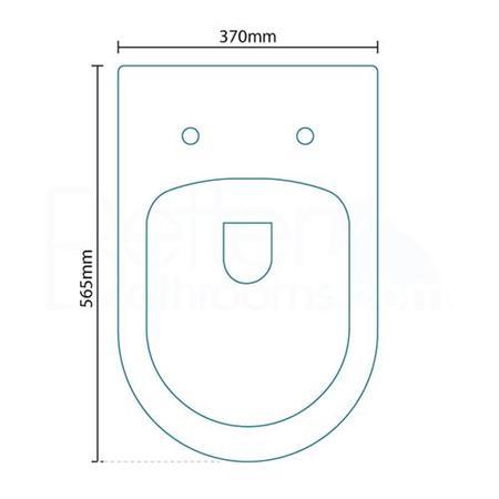 GRADE A1 - Venus Back To Wall Toilet 