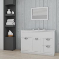 GRADE A1 - Nottingham White 1000 Vanity Unit
