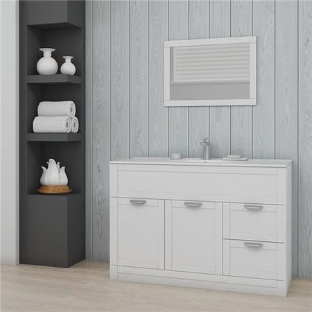 GRADE A1 - Nottingham White 1000 Vanity Unit