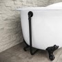 GRADE A1 - Traditional Exposed Bath Waste & Overflow -Black