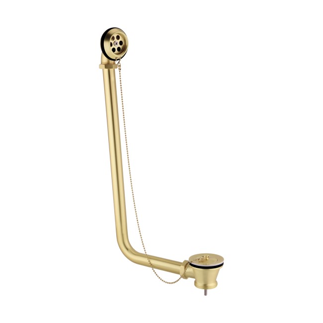 GRADE A1 - Traditional Exposed Bath Waste & Overflow - Brass 