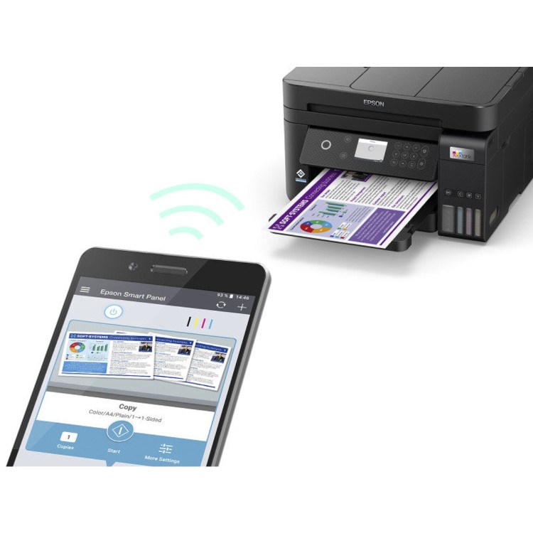 Epson EcoTank ET-3850 Colour Wireless / Network All-in-One Inkjet Printer