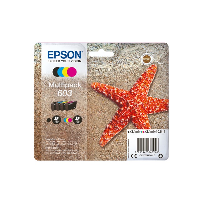 Epson 603 CMYK Multipack Ink Cartridge