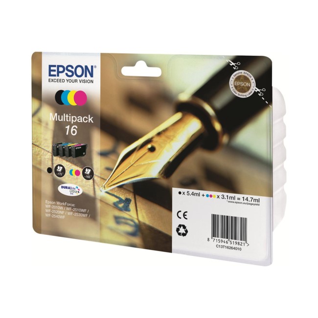 Epson 16XL CMYK Multipack Ink Cartridge