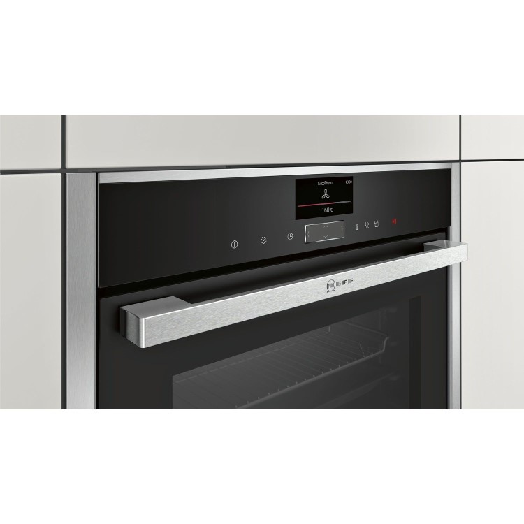 Neff C17FS32H0B N90 Compact Single Oven With FullSteam Function - Black
