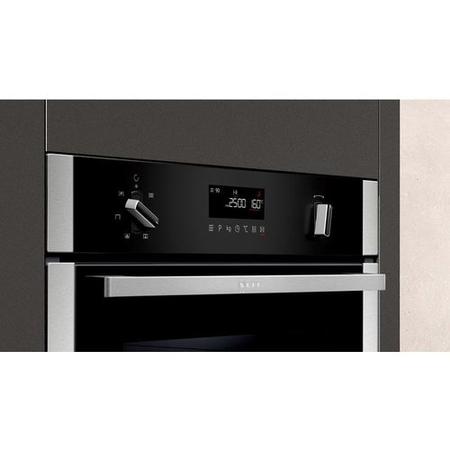 NEFF C1AMG83N0B Compact Height Built-in Combination Microwave Oven - Stainless Steel