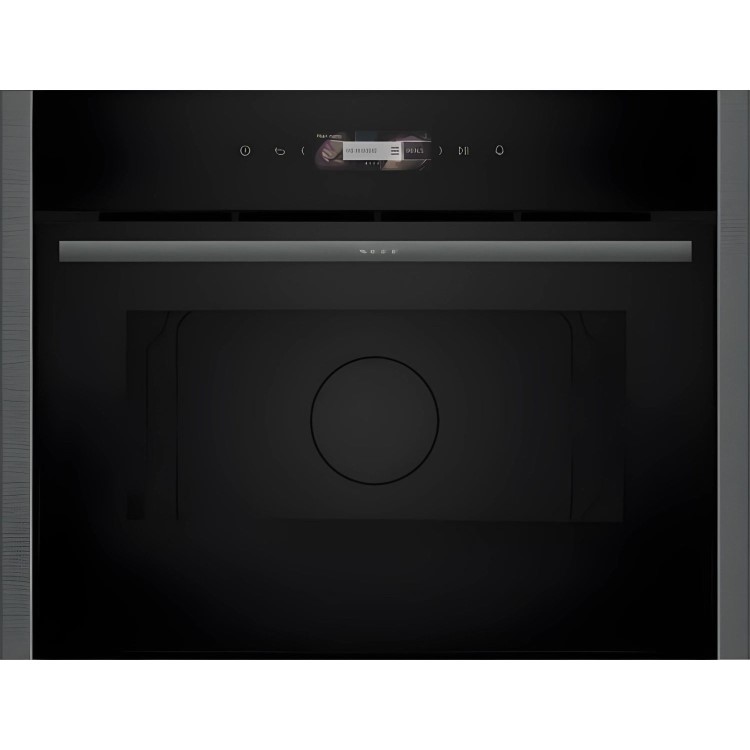 Refurbished Neff N70 C24GR3XG1B 36L 1000W Built In Microwave Oven Graphite