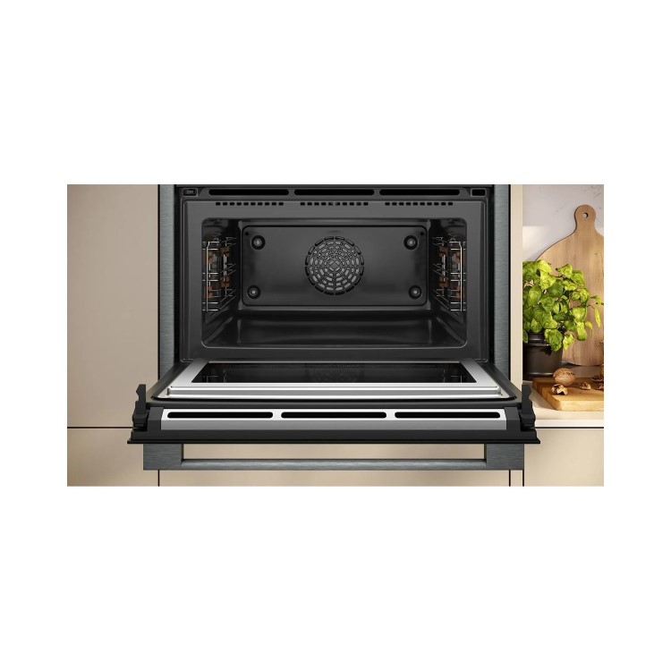 Neff N90 Pyrolytic 45L Built In Combination Microwave Oven - Graphite