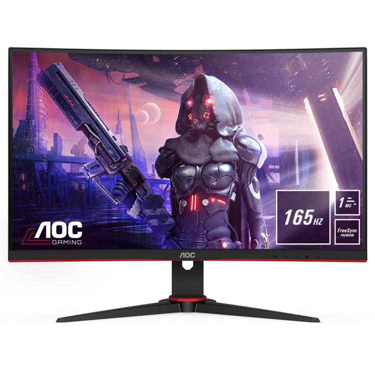 Refurbished AOC C27G2AE/BK 27" Full HD Curved Gaming Monitor