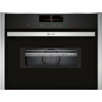 Neff N90 Compact Combination Microwave Oven With Pyrolytic Cleaning - Black