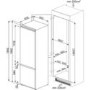 Refurbished Smeg C3180FP Integrated 308 Litre 70/30 Upright Fridge Freezer White