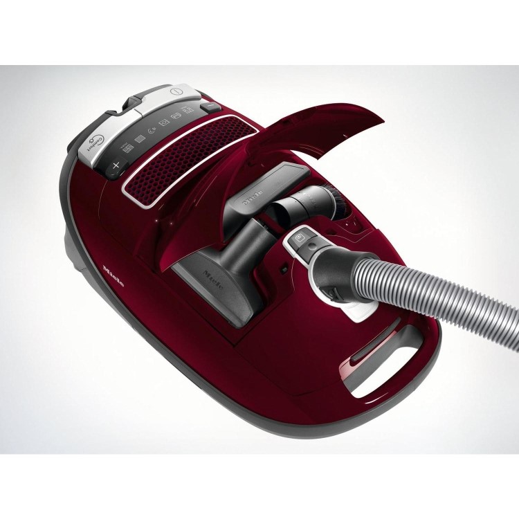 Refurbished Miele C3Cat&Dog C3 Complete Cat & Dog Pro Bagged Cylinder Vacuum Cleaner Tayberry Red