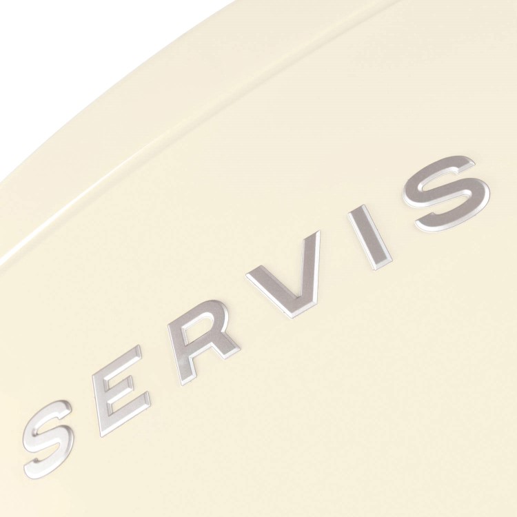 Servis C60185NFC-L Retro Left Hand Hinge Freestanding Fridge Freezer Cream