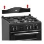 Refurbished Creda C60DFMRBL 60cm Double Oven Dual Fuel Mini Range Cooker Black
