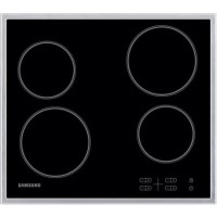 Refurbished Samsung C61R1AAMST 58cm 4 Zone Ceramic Hob With Stainless Steel Frame