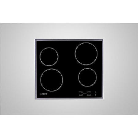 Refurbished Samsung C61R1AAMST 58cm 4 Zone Ceramic Hob With Stainless Steel Frame