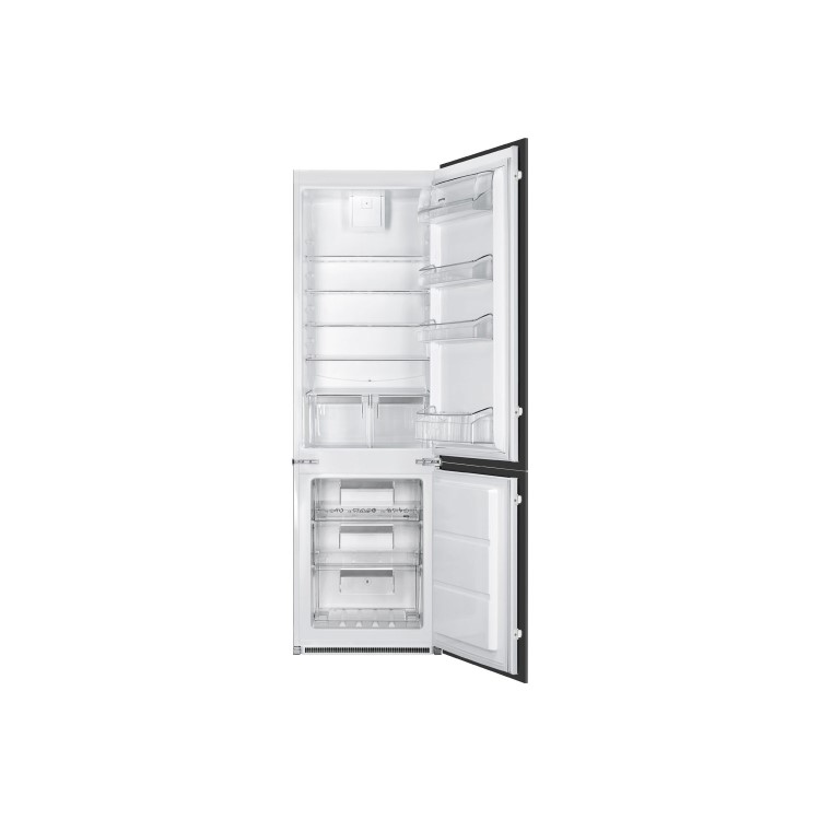 Smeg UKC7280NEP1 C7280NEP 54cm Wide Frost Free 60-40 Integrated Upright In-Column Fridge Freezer - White