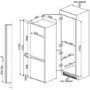 Smeg UKC7280NEP1 C7280NEP 54cm Wide Frost Free 60-40 Integrated Upright In-Column Fridge Freezer - White