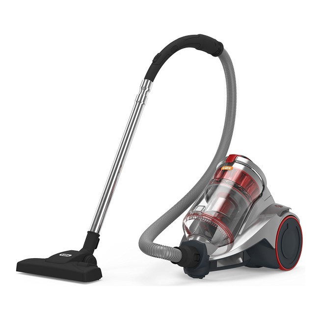 Vax C85ZHTE Dynamo Power Total Home Cylinder Vacuum Cleaner - Silver And Red