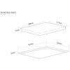 Caple 59cm 4 Burner Gas Hob - Gunmetal Grey