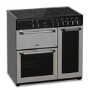 Creda 90cm Triple Cavity Electric Range Cooker - Silver