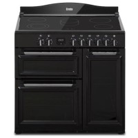 Creda 90cm Triple Cavity Electric Range Cooker - Black