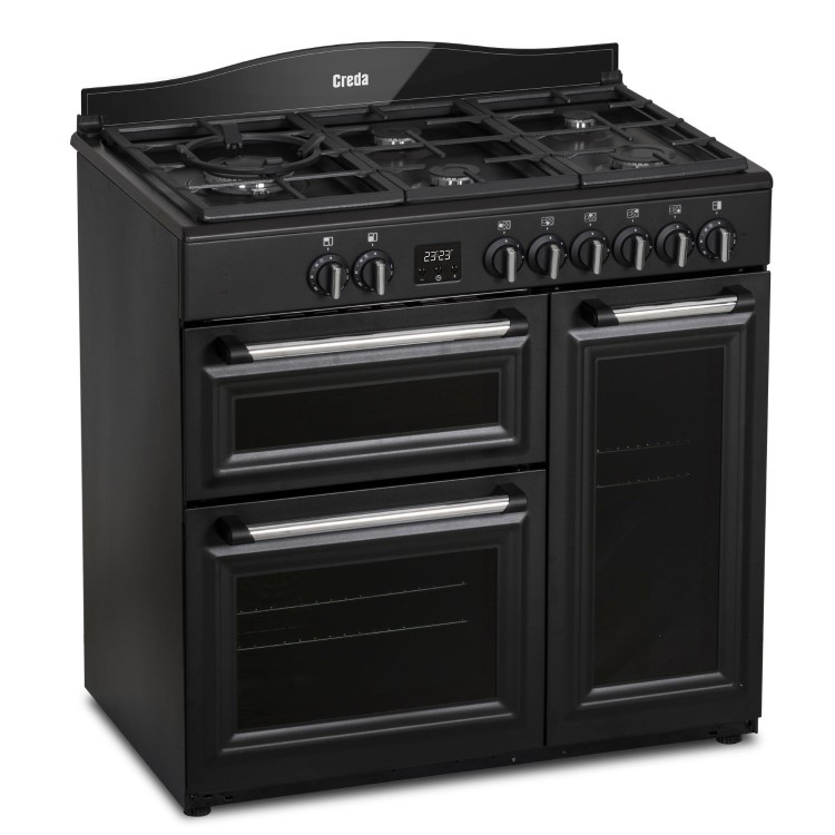 Creda 90cm Triple Cavity Dual Fuel Range Cooker - Anthracite