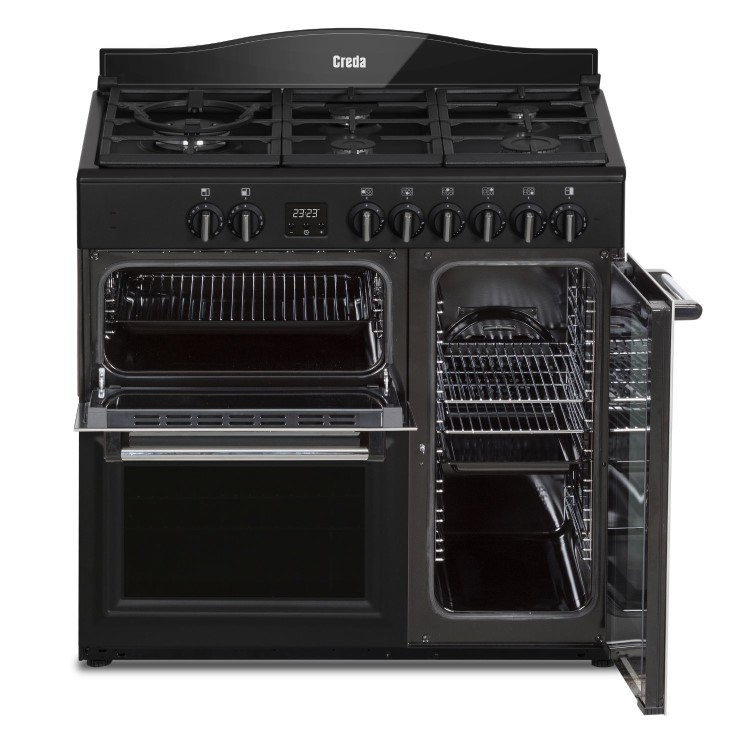 Creda 90cm Triple Cavity Dual Fuel Range Cooker - Anthracite