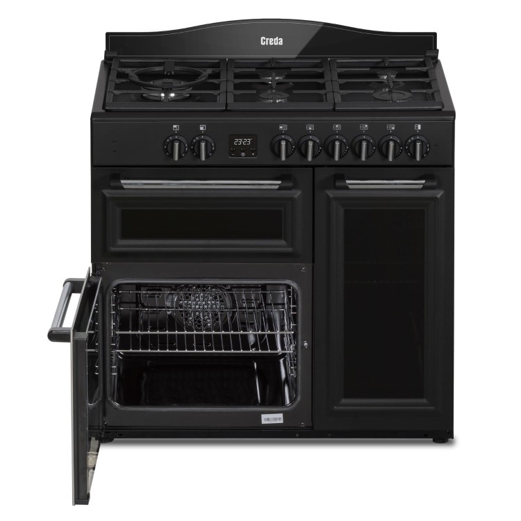 Creda 90cm Triple Cavity Dual Fuel Range Cooker - Anthracite