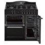 Creda 90cm Triple Cavity Dual Fuel Range Cooker - Black