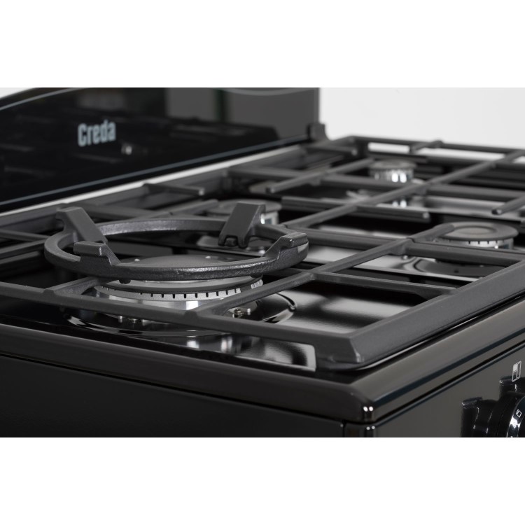 Creda 90cm Triple Cavity Dual Fuel Range Cooker - Black