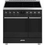 Smeg Symphony 90cm Electric Induction Range Cooker - Black