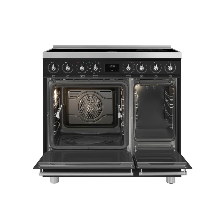 Smeg Symphony 90cm Electric Induction Range Cooker - Black