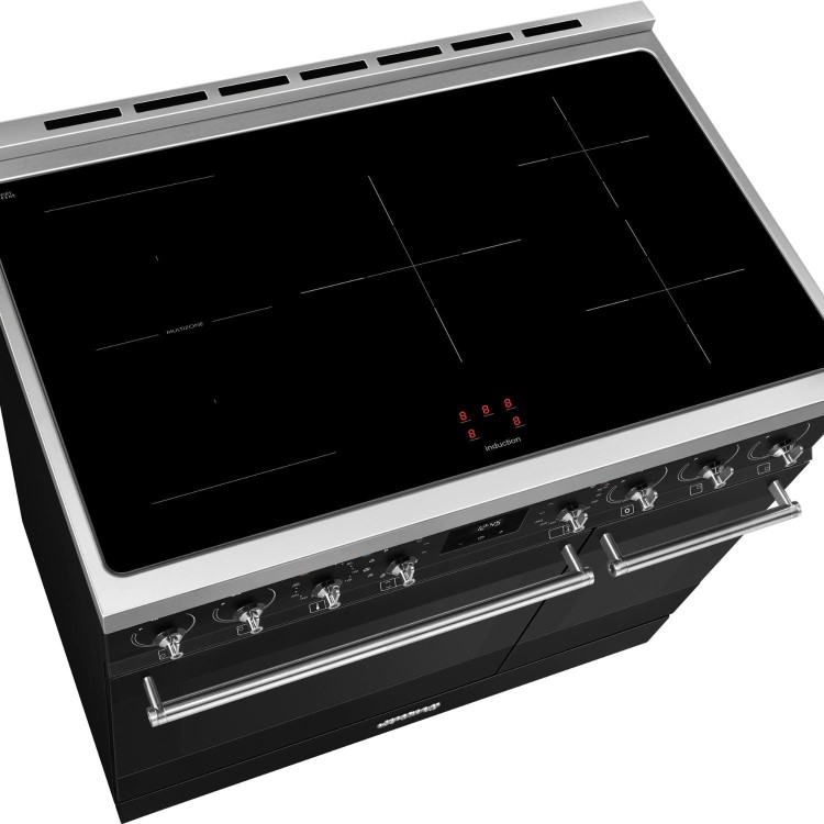 Smeg Symphony 90cm Electric Induction Range Cooker - Black