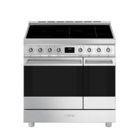 Smeg Symphony 90cm Electric Induction Range Cooker - Stainless Steel Smeg Symphony 90cm Electric Induction Range Cooker - Stainless Steel