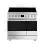 Smeg Symphony 90cm Electric Induction Range Cooker - Stainless Steel