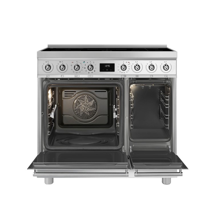 Smeg Symphony 90cm Electric Induction Range Cooker - Stainless Steel