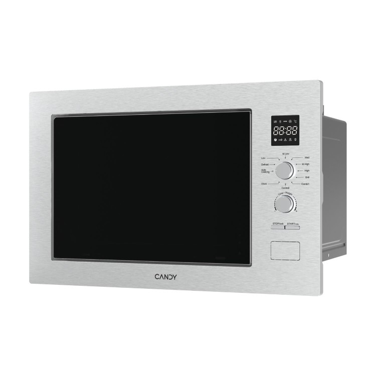 Candy Built-In 800W Microwave with Grill - Stainless Steel