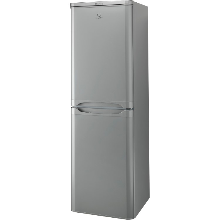 Indesit CAA55SI 55cm Wide 50/50 Split Freestanding Fridge Freezer - Silver