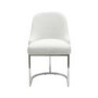 Large Rectangular Beige Marble Effect Extendable Dining Table Set with 6 Boucle Chairs - Seats 6 - Geneva
