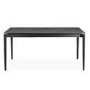 Marble Effect Extendable Ceramic Dining Table in Black - Seats 6-8 - Camilla